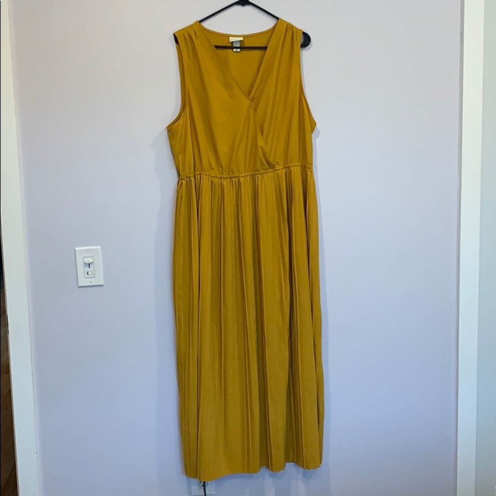 Pleated Maxi Dress